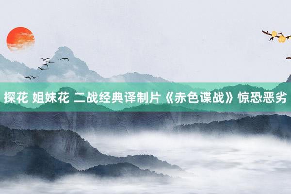 探花 姐妹花 二战经典译制片《赤色谍战》惊恐恶劣